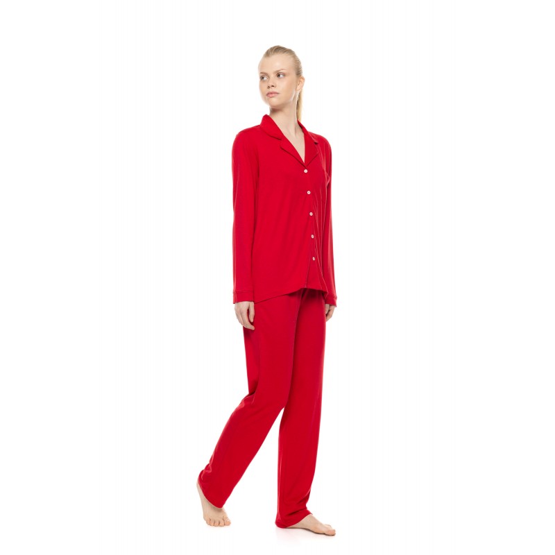 W1979 - Type - Pyjama Buttoned Rasberry- (W1979) W1979 - Type - Pyjama Buttoned Rasberry- (W1979)