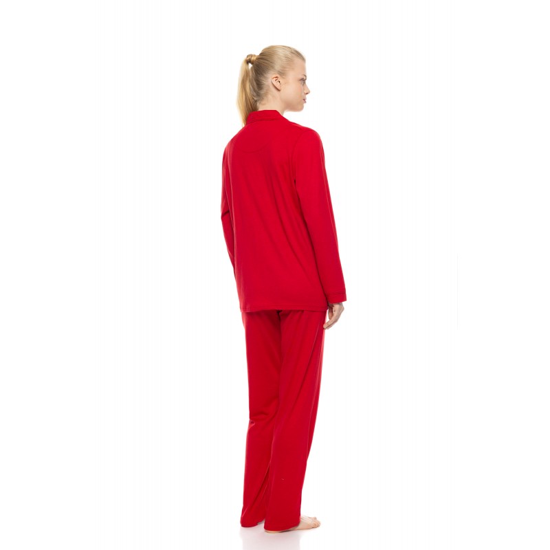 W1979 - Type - Pyjama Buttoned Rasberry- (W1979) W1979 - Type - Pyjama Buttoned Rasberry- (W1979)