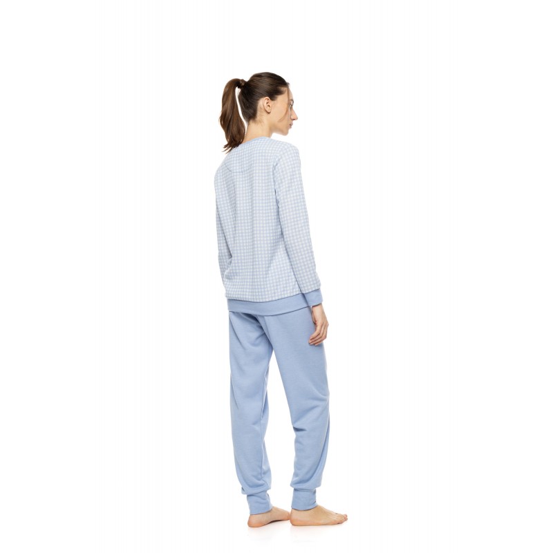 W1990 - Type - Pyjama Blue Cloud Plaid- (W1990) W1990 - Type - Pyjama Blue Cloud Plaid- (W1990)