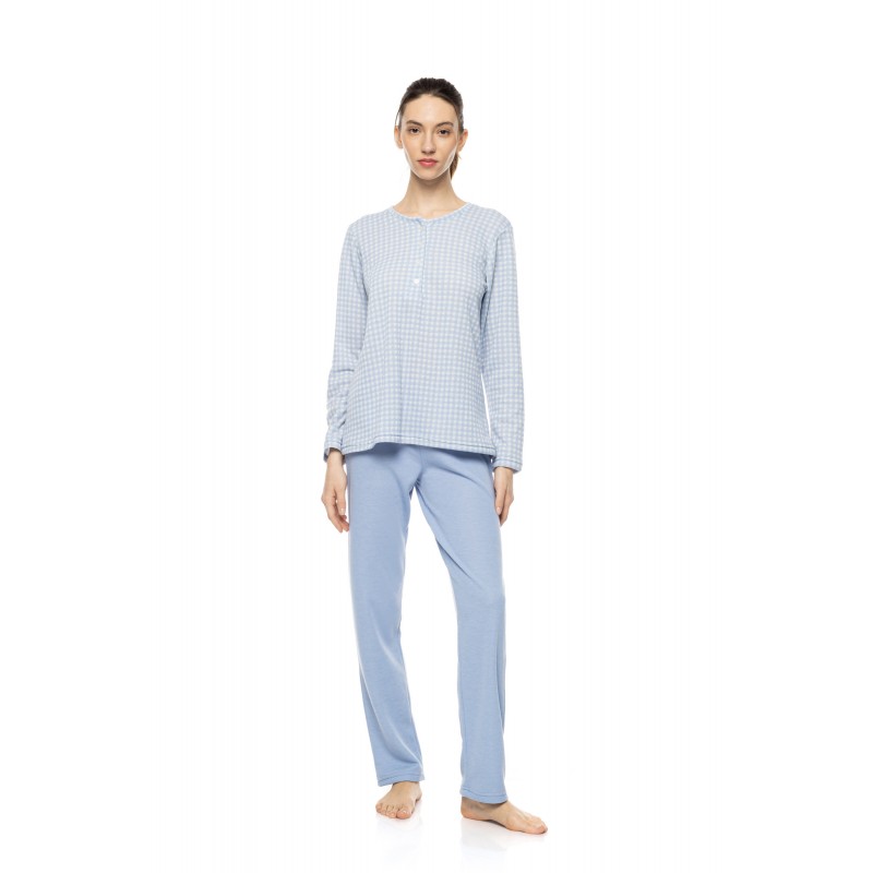 W1991 - Type - Pyjama Blue Cloud Plaid- (W1991) W1991 - Type - Pyjama Blue Cloud Plaid- (W1991)