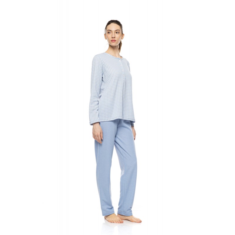 W1991 - Type - Pyjama Blue Cloud Plaid- (W1991) W1991 - Type - Pyjama Blue Cloud Plaid- (W1991)