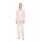 W1996 - Type - Pyjama Buttoned Soft Pink Plaid- (W1996) W1996 - Type - Pyjama Buttoned Soft Pink Plaid- (W1996)