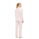 W1996 - Type - Pyjama Buttoned Soft Pink Plaid- (W1996) W1996 - Type - Pyjama Buttoned Soft Pink Plaid- (W1996)