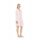 W1997 - Type - Nightgown Buttoned Soft Pink Plaid- (W1997) W1997 - Type - Nightgown Buttoned Soft Pink Plaid- (W1997)