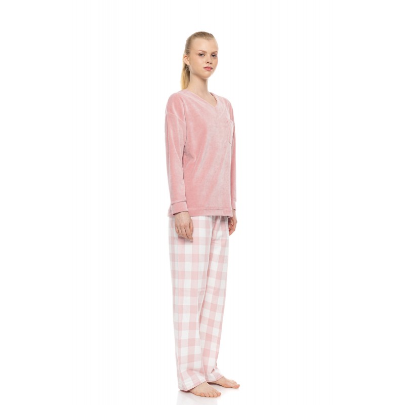 W1998 - Type - Pyjama Soft Pink Plaid- (W1998) W1998 - Type - Pyjama Soft Pink Plaid- (W1998)
