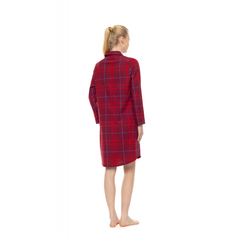 W2002 - Type - Nightgown Buttoned Cherry Plaid- (W2002) W2002 - Type - Nightgown Buttoned Cherry Plaid- (W2002)