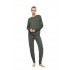 W2005 - Dark Green - Pyjama Bamboo Soft- (W2005)
