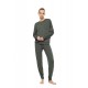 W2005 - Dark Green - Pyjama Bamboo Soft- (W2005) W2005 - Dark Green - Pyjama Bamboo Soft- (W2005)