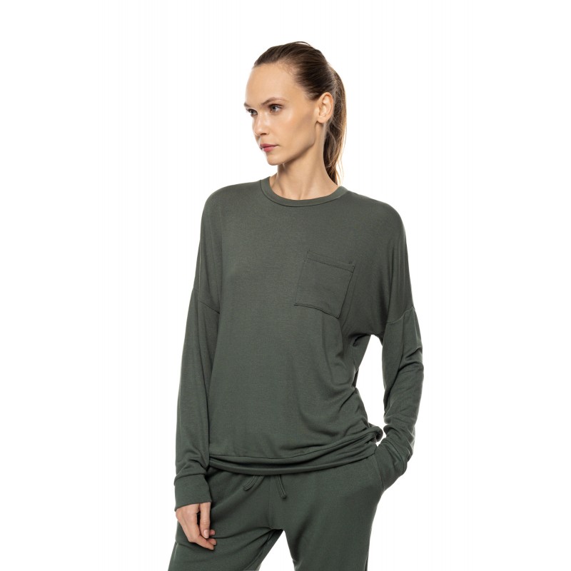 W2005 - Dark Green - Pyjama Bamboo Soft- (W2005) W2005 - Dark Green - Pyjama Bamboo Soft- (W2005)