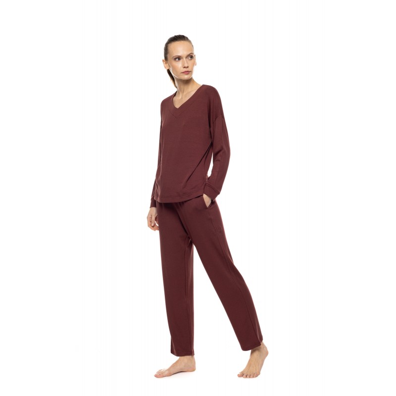 W2006 - White - Pyjama V Bamboo Soft- (W2006) W2006 - White - Pyjama V Bamboo Soft- (W2006)