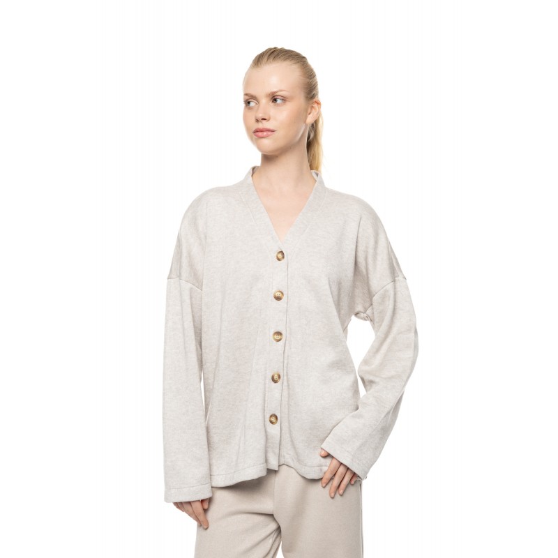 W2012 - Skin - Robe Buttoned Soft Nutural- (W2012) W2012 - Skin - Robe Buttoned Soft Nutural- (W2012)