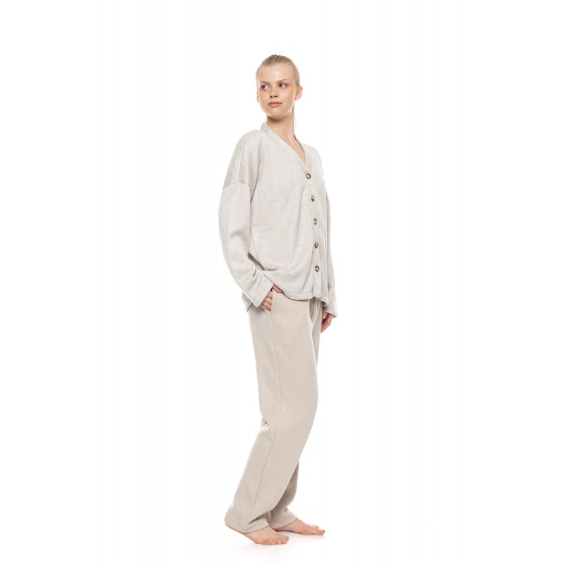 W2012 - Skin - Robe Buttoned Soft Nutural- (W2012) W2012 - Skin - Robe Buttoned Soft Nutural- (W2012)
