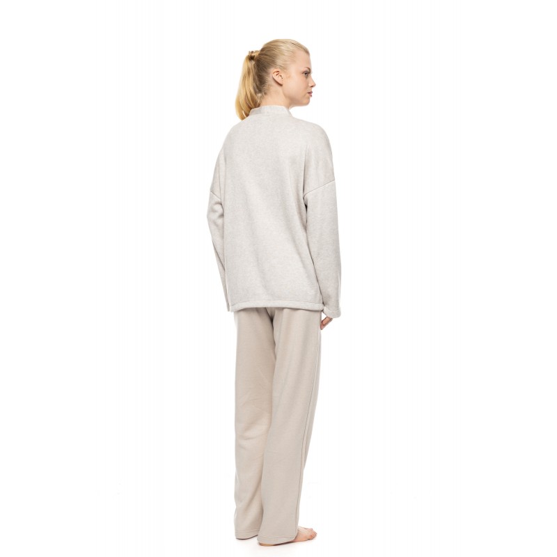 W2012 - Skin - Robe Buttoned Soft Nutural- (W2012) W2012 - Skin - Robe Buttoned Soft Nutural- (W2012)