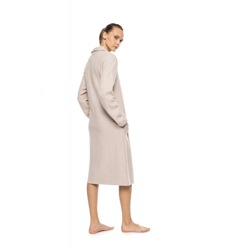 W2020 - Sand - Robe Buttoned Fleece Alpine- (W2020) W2020 - Sand - Robe Buttoned Fleece Alpine- (W2020)