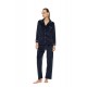 W2022 - Ice Blue - Pyjama Buttoned Soft Velvet- (W2022) W2022 - Ice Blue - Pyjama Buttoned Soft Velvet- (W2022)
