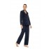 W2022 - Yacht Blue - Pyjama Buttoned Soft Velvet- (W2022)