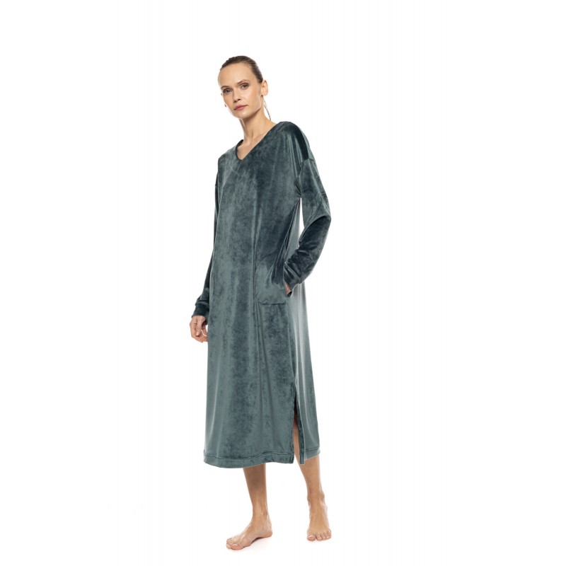 W2025 - Chocolate - Nightgown Soft Velvet- (W2025) W2025 - Chocolate - Nightgown Soft Velvet- (W2025)