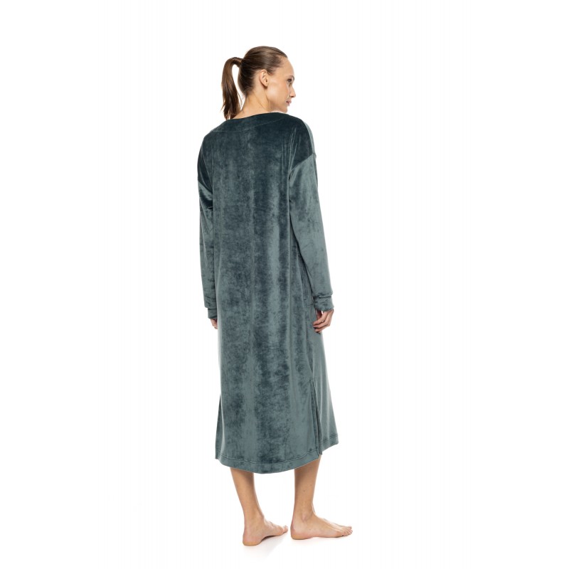 W2025 - Chocolate - Nightgown Soft Velvet- (W2025) W2025 - Chocolate - Nightgown Soft Velvet- (W2025)