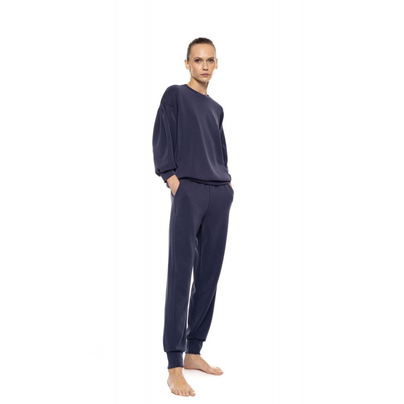 W2028 - Yacht Blue - Loungewear Soft Stretch- (W2028) W2028 - Yacht Blue - Loungewear Soft Stretch- (W2028)
