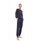 W2028 - Yacht Blue - Loungewear Soft Stretch- (W2028) W2028 - Yacht Blue - Loungewear Soft Stretch- (W2028)