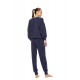 W2028 - Yacht Blue - Loungewear Soft Stretch- (W2028) W2028 - Yacht Blue - Loungewear Soft Stretch- (W2028)