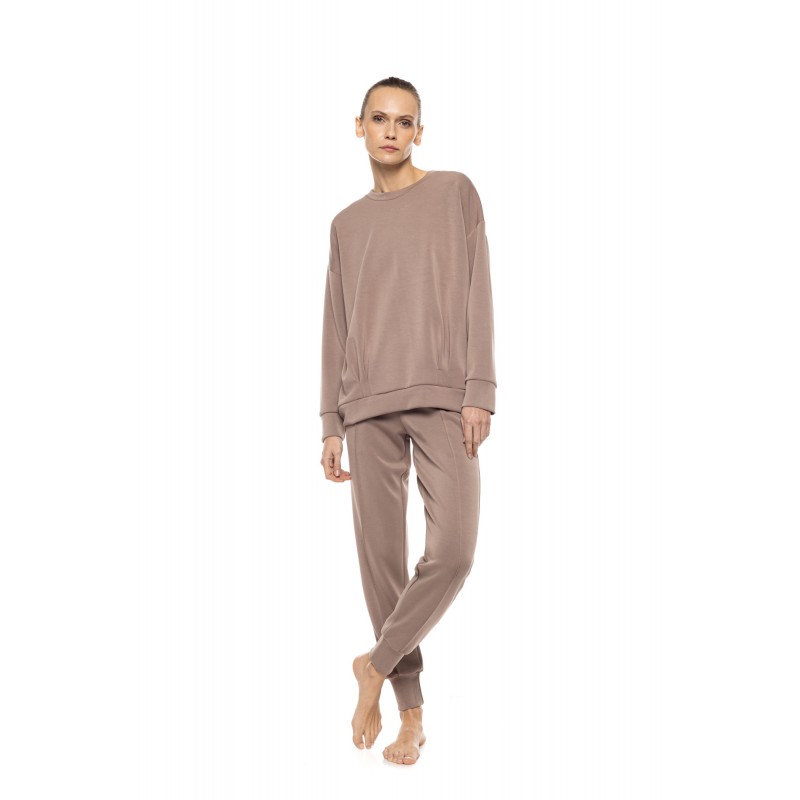 W2029 - Dark Green - Loungewear Set Soft Modal Stretch- (W2029) W2029 - Dark Green - Loungewear Set Soft Modal Stretch- (W2029)