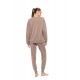 W2029 - Chocolate - Loungewear Set Soft Modal Stretch- (W2029) W2029 - Chocolate - Loungewear Set Soft Modal Stretch- (W2029)