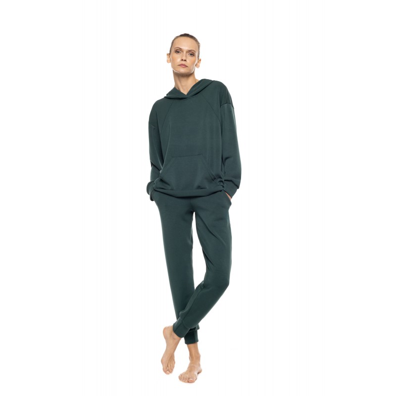 W2030 - Yacht Blue - Loungewear Hoody Set Soft Modal Stretch- (W2030)