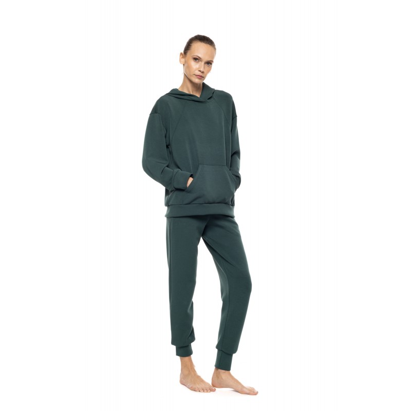 W2030 - Yacht Blue - Loungewear Hoody Set Soft Modal Stretch- (W2030)