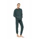 W2030 - Yacht Blue - Loungewear Hoody Set Soft Modal Stretch- (W2030)