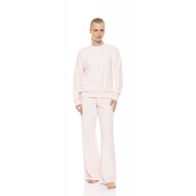 W2033 - Cosmos Blue - Loungewear Velvet Stripe- (W2033)