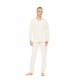 W2034 - Cosmos Blue - Loungewear V Velvet Stripe- (W2034)