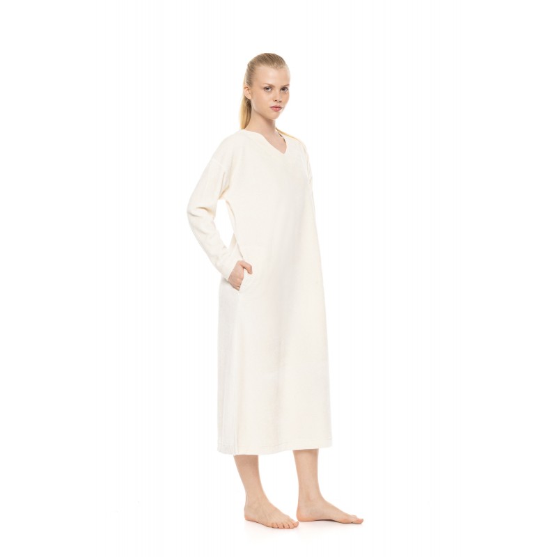 W2035 - Cosmos Blue - Loungewear Long Velvet Stripe- (W2035)