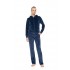 W2036 - Chocolate - Trucksuit Velvet Stripe- (W2036)