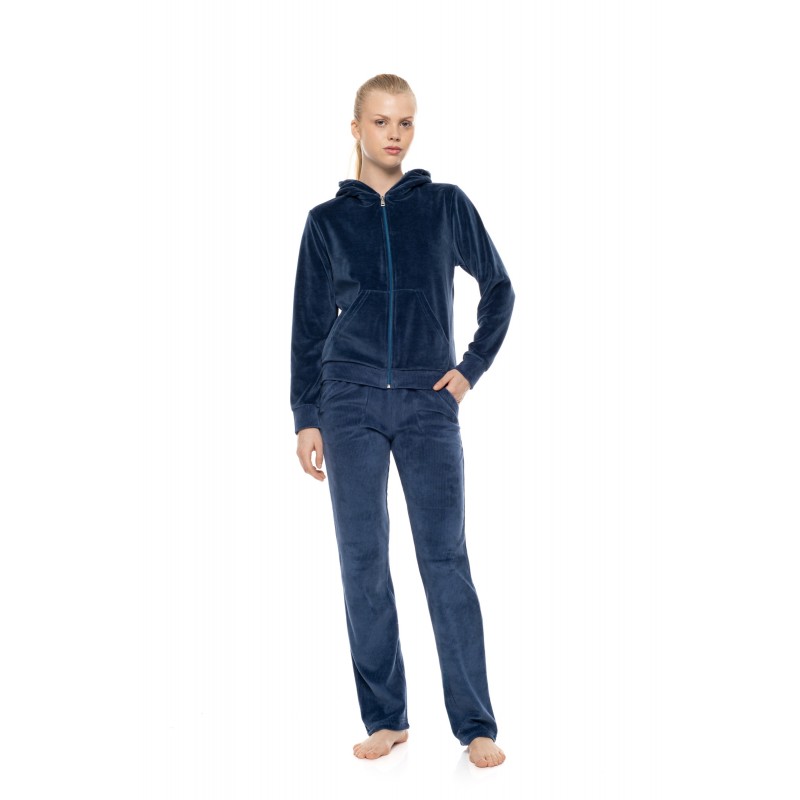 W2036 - Chocolate - Trucksuit Velvet Stripe- (W2036) W2036 - Chocolate - Trucksuit Velvet Stripe- (W2036)