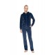 W2036 - Chocolate - Trucksuit Velvet Stripe- (W2036) W2036 - Chocolate - Trucksuit Velvet Stripe- (W2036)