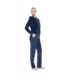 W2036 - Chocolate - Trucksuit Velvet Stripe- (W2036) W2036 - Chocolate - Trucksuit Velvet Stripe- (W2036)