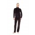 W2037 - Chocolate - Trucksuit High Neck Velvet Stripe- (W2037)