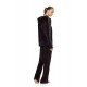 W2039 - Chocolate - Trucksuit Velvet Black Stripe- (W2039)