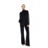 W2040 - Grey Charcoal - Trucksuit High Neck Velvet Furley Stripe- (W2040)