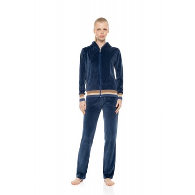 W2043 - Cosmos Blue - Trucksuit Velvet Knit- (W2043)