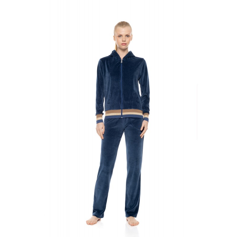 W2043 - Cosmos Blue - Trucksuit Velvet Knit- (W2043)