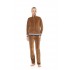 W2044 - Sand - Trucksuit High Neck Velvet Knit- (W2044)