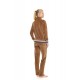 W2044 - Sand - Trucksuit High Neck Velvet Knit- (W2044) W2044 - Sand - Trucksuit High Neck Velvet Knit- (W2044)