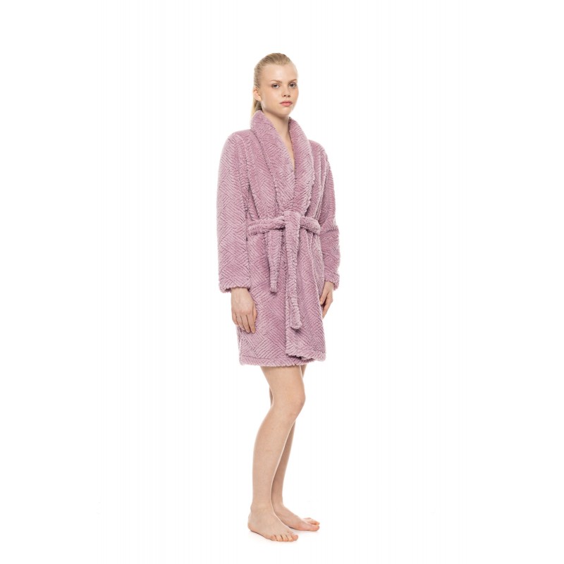 W2048 - Sand - Robe Fleece Jaquard- (W2048)