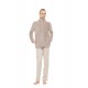 W2050 - Dusty Pink - Robe Zipper Fleece Jaquard- (W2050)