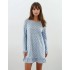 W384 - Light Blue - NIGHTGOWN BLUE DOTS- (W384)