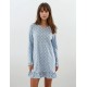 W384 - Light Blue - NIGHTGOWN BLUE DOTS- (W384) W384 - Light Blue - NIGHTGOWN BLUE DOTS- (W384)