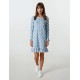 W384 - Light Blue - NIGHTGOWN BLUE DOTS- (W384) W384 - Light Blue - NIGHTGOWN BLUE DOTS- (W384)