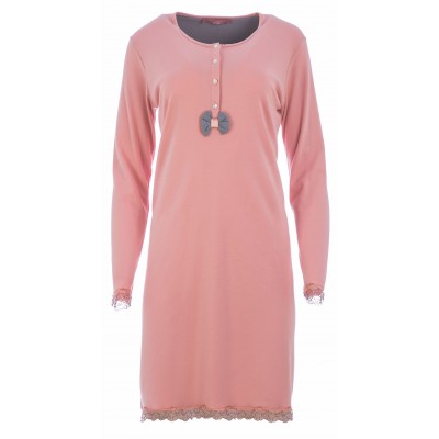 W463 - Pink Glow - NIGHTGOWN SOLID- (W463)